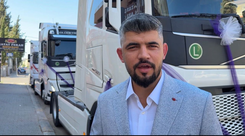 Hatay’da TIR'larla düğün konvoyu - Resim: 2