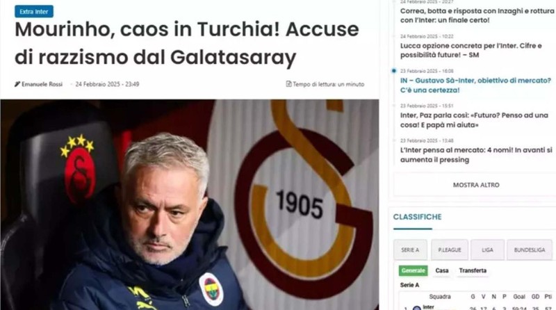 Galatasaray tepki göstermişti! Jose Mourinho’nun ‘maymun’ benzetmesi dünya basınında! “Türkiye’de kaos yarattı” - Resim: 6