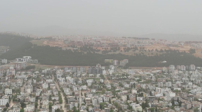 Adıyaman'da sabah saatlerinde gökyüzünü tamamen kapladı. O anlar dron kamerası ile görüntülendi - Resim: 3