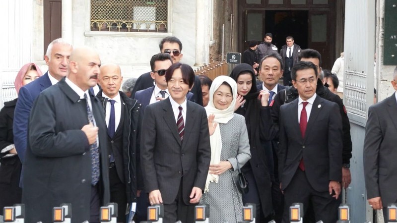 Japonya Veliaht Prens ve Prensesi İstanbul'da! Veliaht Prenses Ayasofya'da büyük ilgi gördü - Resim: 3