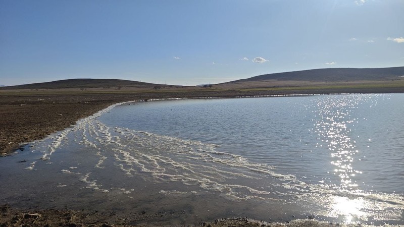 Tunceli'de Keban Barajı'na gidenler, -13 derece soğukta gördükleri manzara ile şaştı kaldı. Dondurucu soğuklar yüzünden tabaka tabaka oluştu - Resim: 4