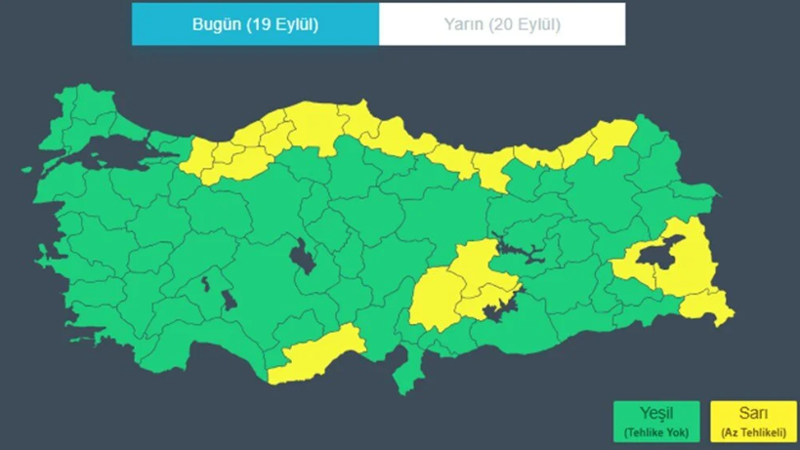 Meteoroloji'den 21 il için sarı kodlu uyarı: Dikkatli olun! - Resim: 3