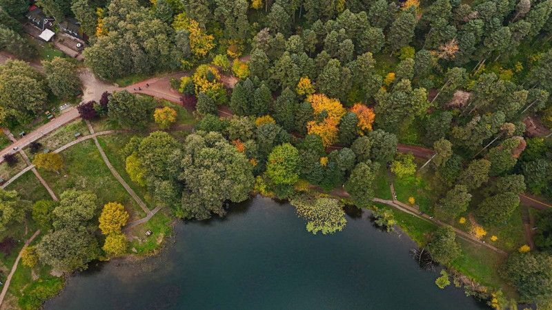 Gölcük Tabiat Parkı’nda sonbahar renkleri mest etti! Ziyaretçiler akın etti, manzara kartpostalları aratmadı - Resim: 4