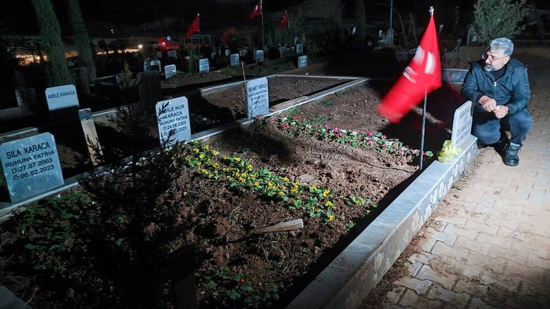 6 Şubat’ın ardından bitmeyen bekleyiş: 04.17'de mezar başında gözyaşlarına boğuldu - Resim: 3