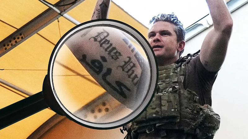 Trump'ın Savaş Bakanı Pete Hegseth'in pazusundaki "Kafir" dövmesi şok etti! - Resim: 2