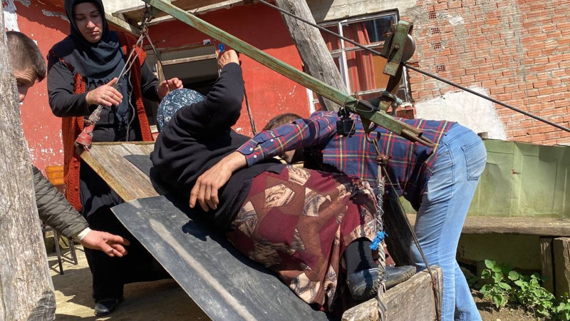 Rize’de 82 yaşındaki kadının "Ölüm hattı": Evine teleferikle inip çıkıyor - Resim: 2