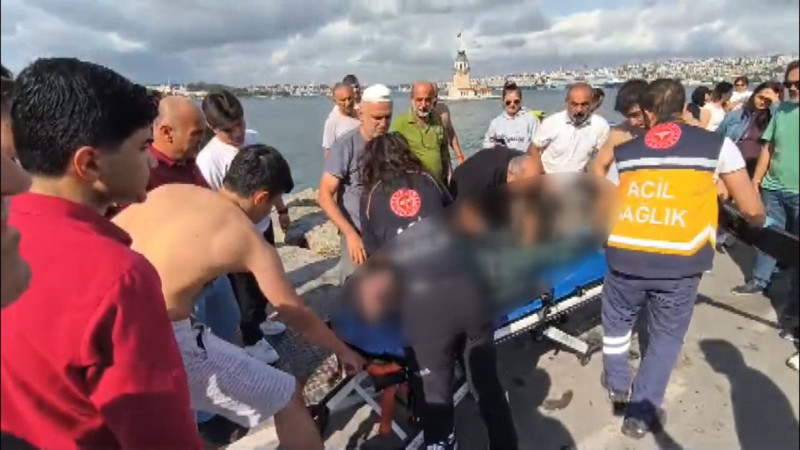 Kız Kulesi açıklarında faciadan dönüldü! Balık avlarken canından oluyordu: Yaşam mücadelesi veriyor! - Resim: 6