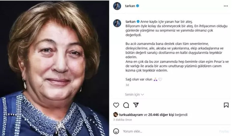 Annesinin kaybıyla yıkılmıştı! Ünlü şarkıcı Tarkan'dan günler sonra ilk paylaşım! "Anne kaybı içte yanan har bir ateş" - Resim: 4