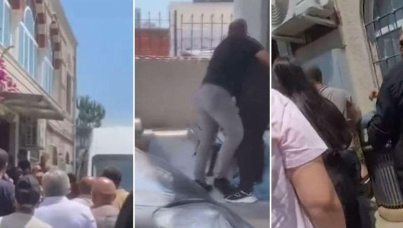 Can Polat'ın cenazesinde ortalık fena karıştı! Engin Polat'a saldırı görüntüleri ortaya çıktı - Resim: 7