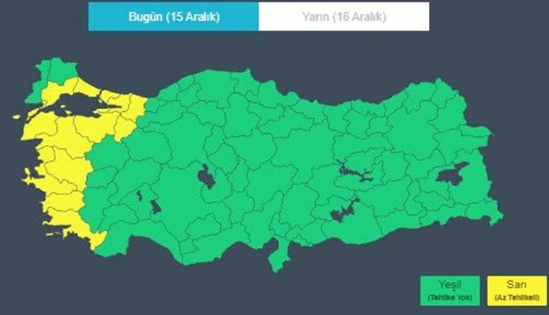 Meteoroloji ve AKOM uyardı! 13 il için sarı alarm verildi: "Hazırlıklı ve tedbirli olun" - Resim: 3