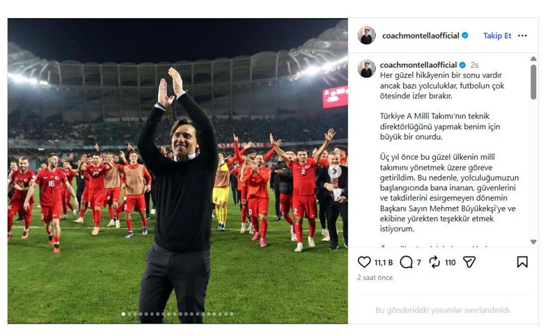 TFF görevine son vermişti! Vincenzo Montella’dan duygusal veda paylaşımı - Resim: 4