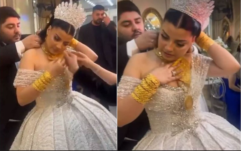 Murat Övüç oğlunu evlendirdi! Gelinine kilolarla altın taktı! Ünlü fenomenin takı şovu gündem oldu - Resim: 4
