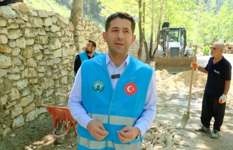 Adana’nın Feke ilçesindeki Farsaklar Kamp ve Mesire Alanı yenilendi, çalışmalar bitme aşamasına geldi - Resim: 4