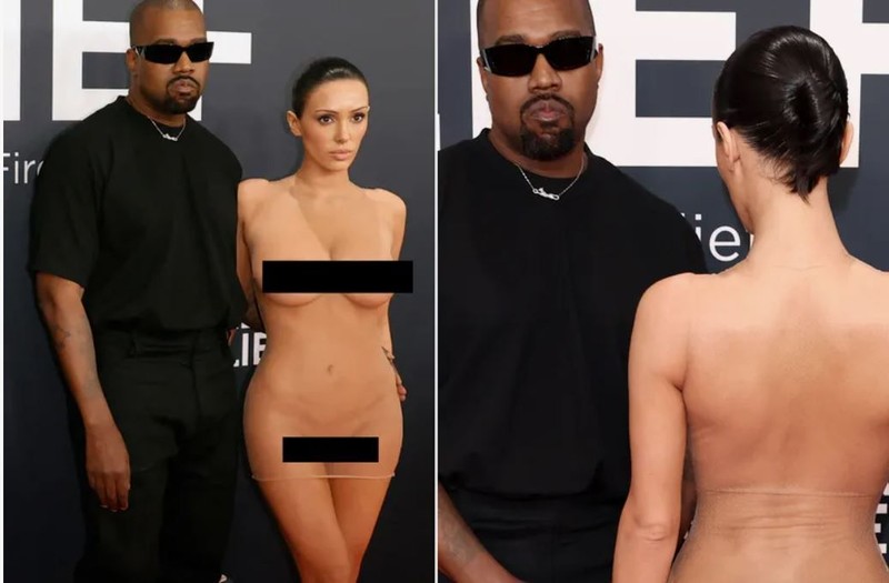 Kanye West ve Bianca Censori, Grammy 2025'e damga vurdu! Transparan file elbisesiyle sosyal medyayı ve izleyenleri şoke etti. - Resim: 5