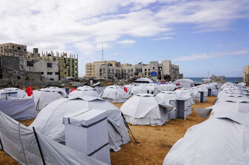 Yıldız Tilbe'den Filistinlilere yaşam alanı! Yeni çadır kent açıldı - Resim: 5