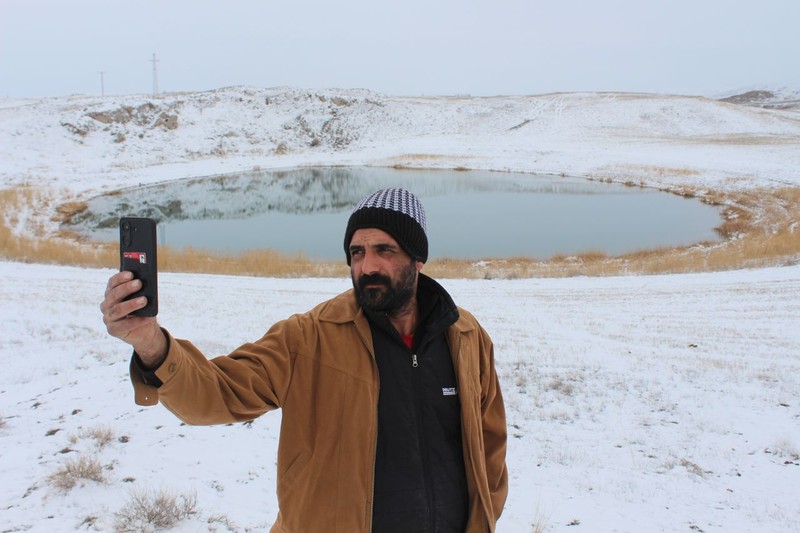 “Doğanın iki gözü”, kar yağışıyla hayran bıraktı - Resim: 1