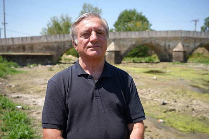 Edirne’de Tunca Nehri’nde su akışı durdu: Vatandaşlar ve üreticiler önlem istiyor - Resim: 1