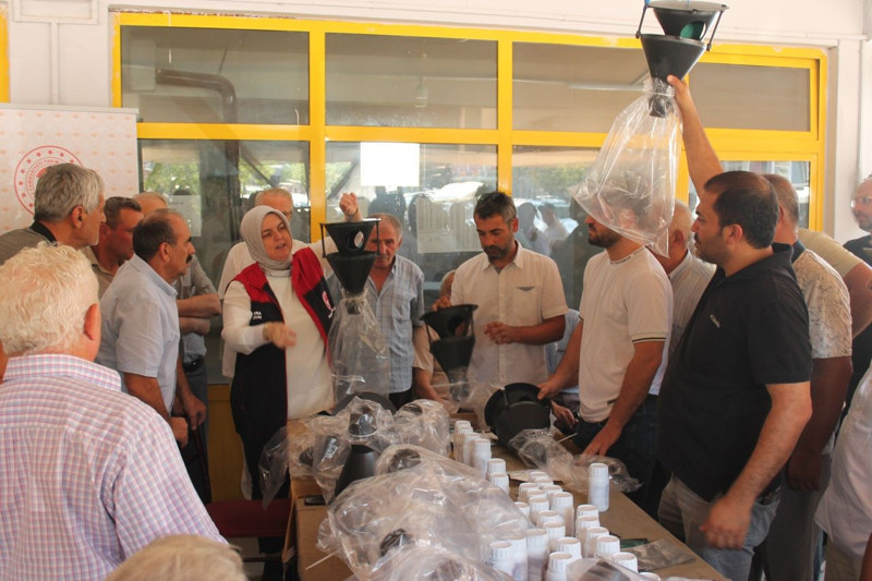 Düzce’de tarlalara yayılan tehlikeye karşı binlerce üreticiye ilaç ve tuzak desteği - Resim: 4