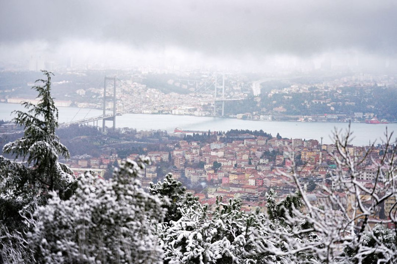 İstanbul'da kar etkili oluyor! Lapa lapa kar için saat verildi! 41 ile sarı kodlu uyarı - Resim: 11