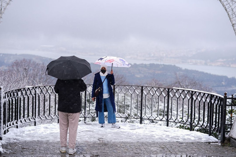 İstanbul'da kar etkili oluyor! Lapa lapa kar için saat verildi! 41 ile sarı kodlu uyarı - Resim: 15