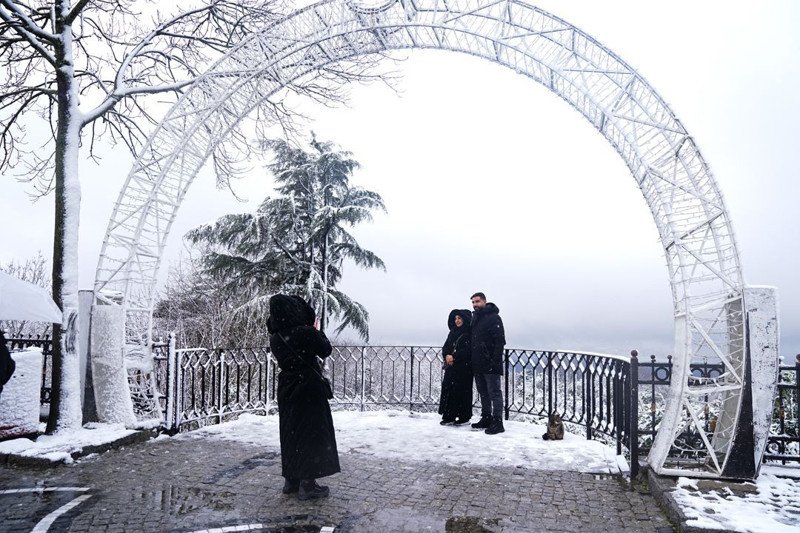 İstanbul'da kar etkili oluyor! Lapa lapa kar için saat verildi! 41 ile sarı kodlu uyarı - Resim: 19