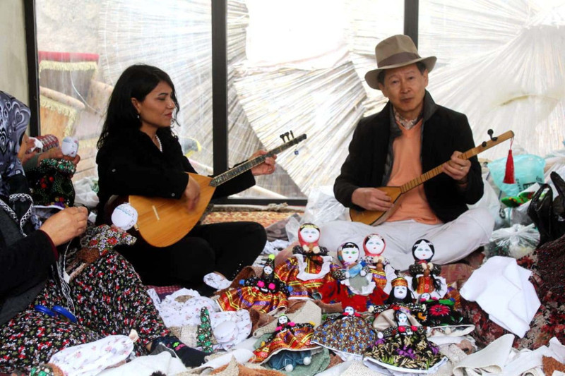 Japon sanatçı 12 bin kilometre yol geldi! Soğanlı’da bez bebek yaptı - Resim: 4