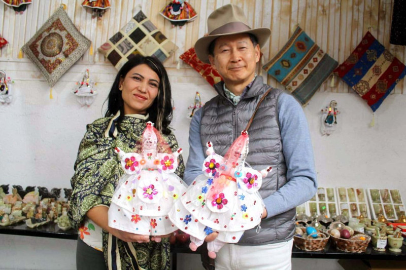 Japon sanatçı 12 bin kilometre yol geldi! Soğanlı’da bez bebek yaptı - Resim: 5