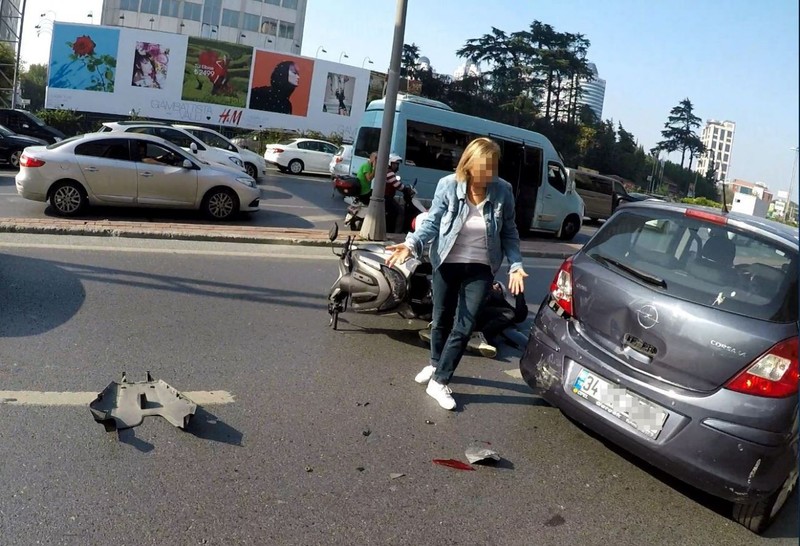 Yaralının değil aracının derdine düştü - Resim: 1