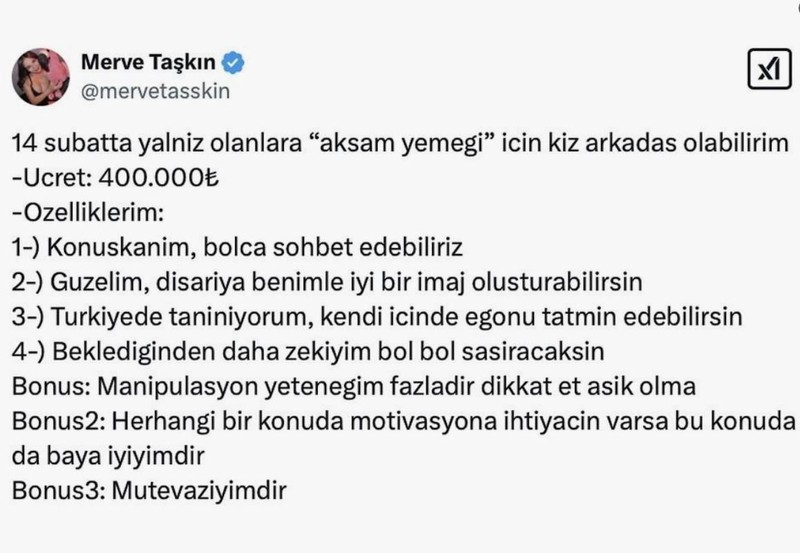 Tek bir akşam için 400 bin lira para istemişti! Gözaltına alınan Onlyfans fenomeni Merve Taşkın hakkında yeni gelişme - Resim: 2