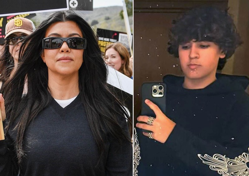 15 yaşındaki oğlunun baba olduğu söyleniyordu! Kourtney Kardashian sessizliğini bozdu - Resim: 1