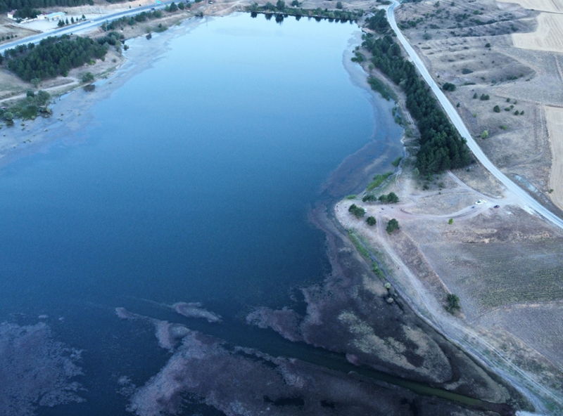 Çorum Alaca’daki İbrahimköy Göleti yosun ve atıklarla doldu, vatandaşlar tepkili - Resim: 2