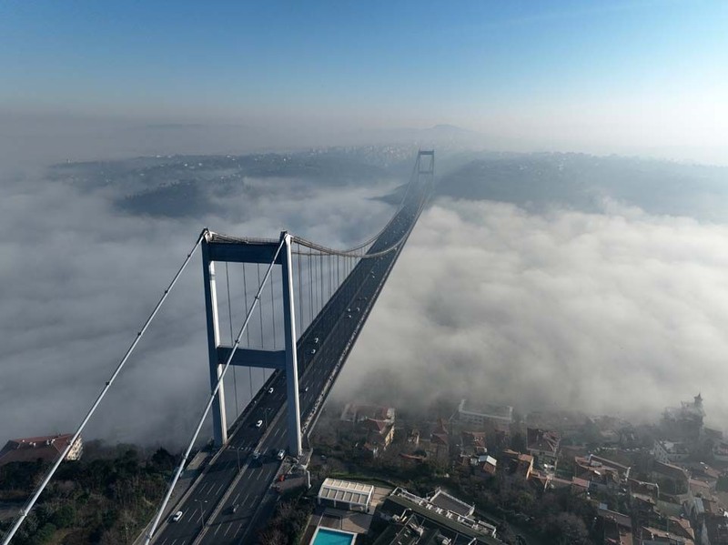 İstanbul Boğazı'nda büyüleyici manzara! Havadan görüntülendi - Resim: 3