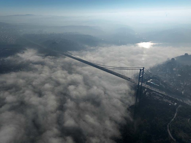 İstanbul Boğazı'nda büyüleyici manzara! Havadan görüntülendi - Resim: 6