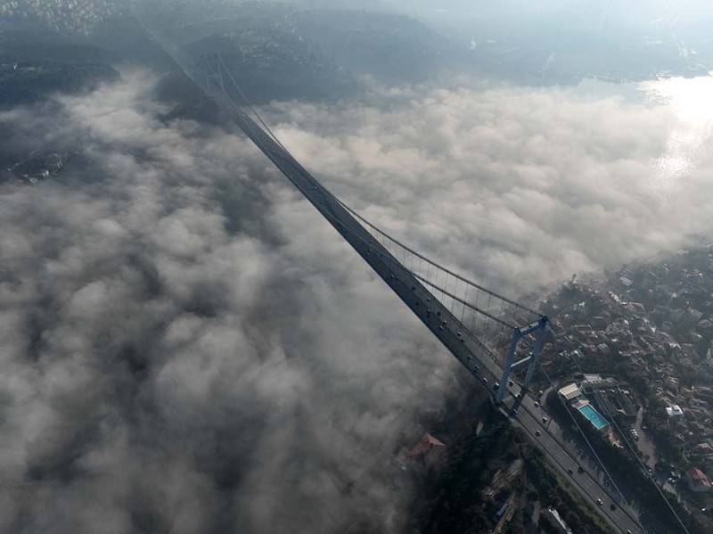 İstanbul Boğazı'nda büyüleyici manzara! Havadan görüntülendi - Resim: 7