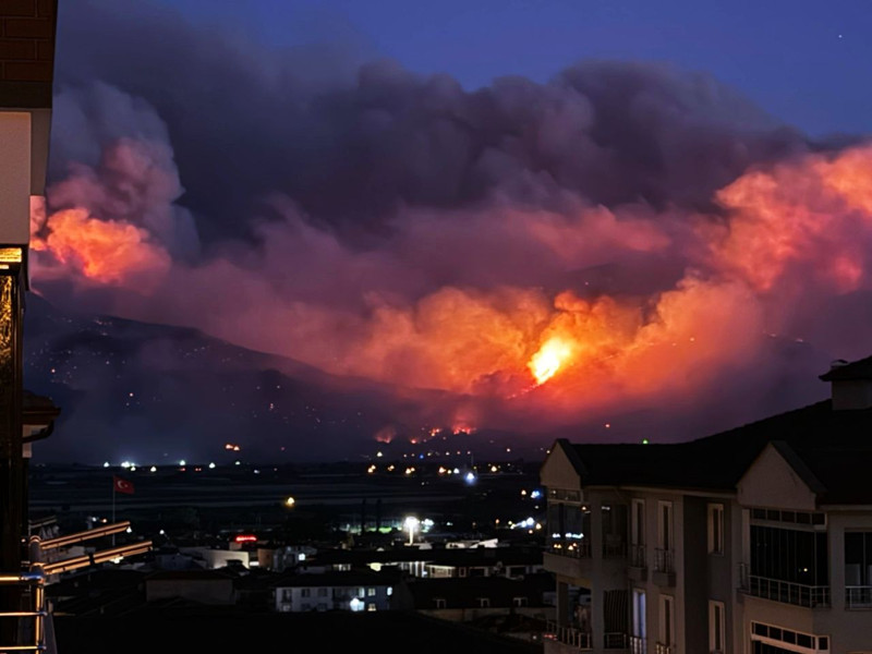 Sakarya'da yangın büyüdü! 2 mahalle tahliye edildi: Evler alev topuna döndü - Resim: 1
