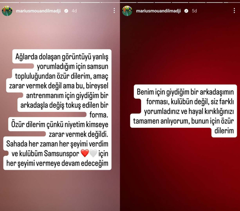 Galatasaray formasıyla antrenman yapması taraftarı kızdırmıştı! Marius Mouandilmadji sessizliğini bozdu - Resim: 4