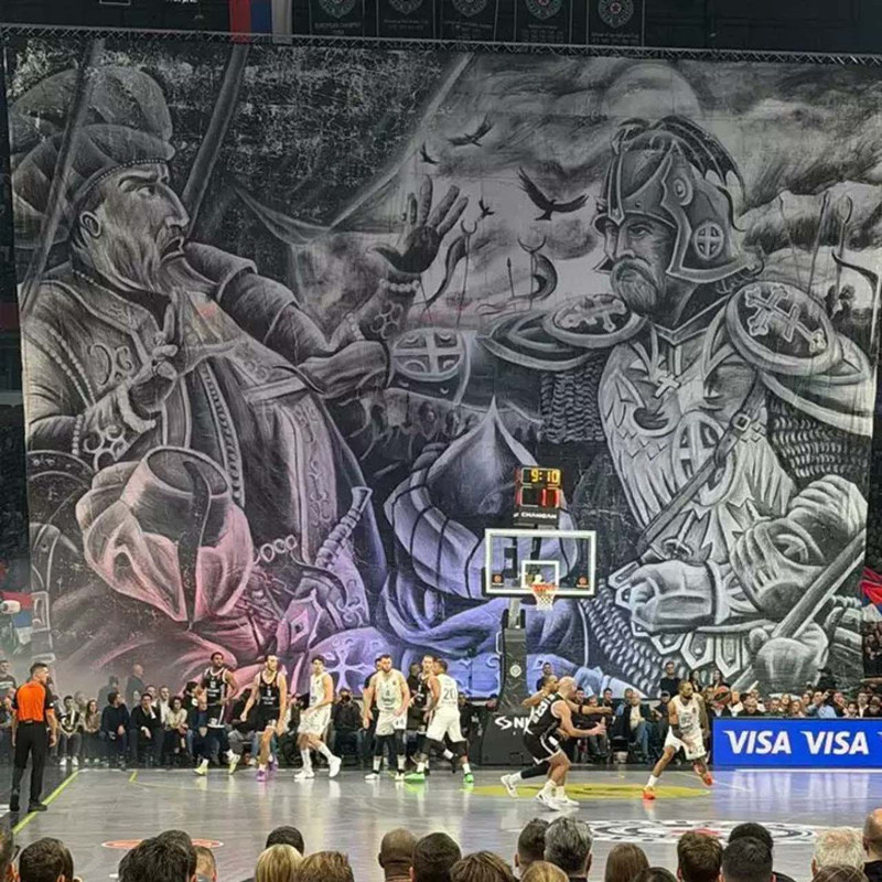 Sırplar haddini aştı! Fenerbahçe- Partizan maçında skandal pankart! Büyük tepki var - Resim: 2