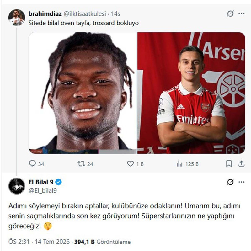 “Trosssard” paylaşım küplere bindirdi! El Bilal Toure’den Beşiktaş taraftarına şok sözler - Resim: 5