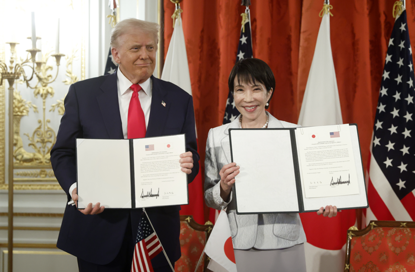 ABD Başkanı Donald Trump, Japonya Başbakanı Takaichi Sanae ile görüştü - Resim : 1