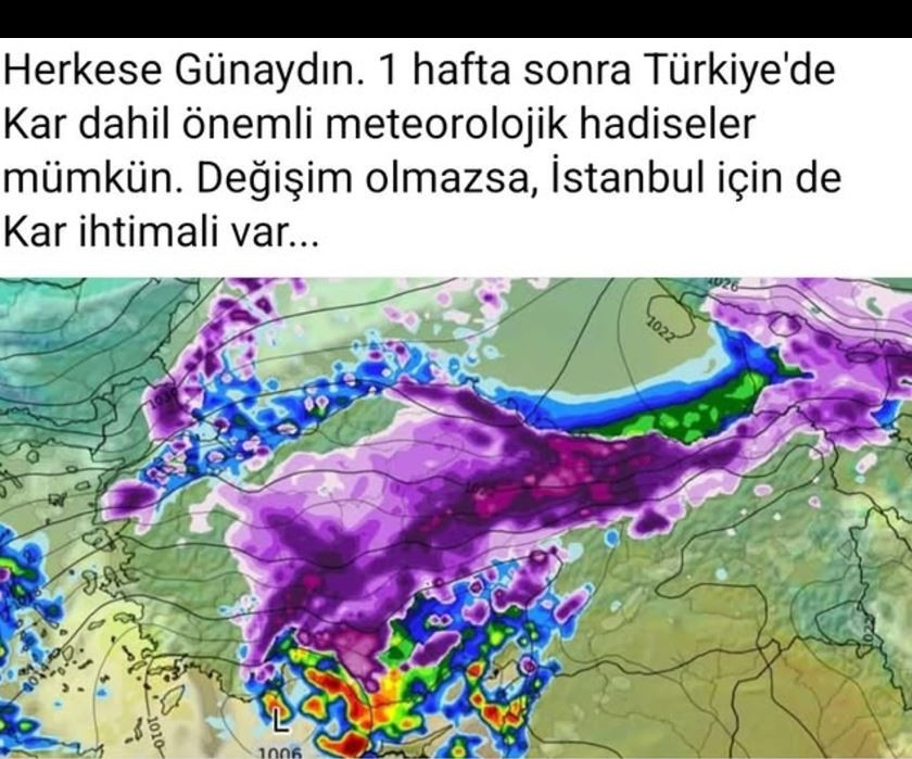 Türkiye için kar yağışı tarihini verdi. Uzun süre sonra geri döndü - Resim : 1