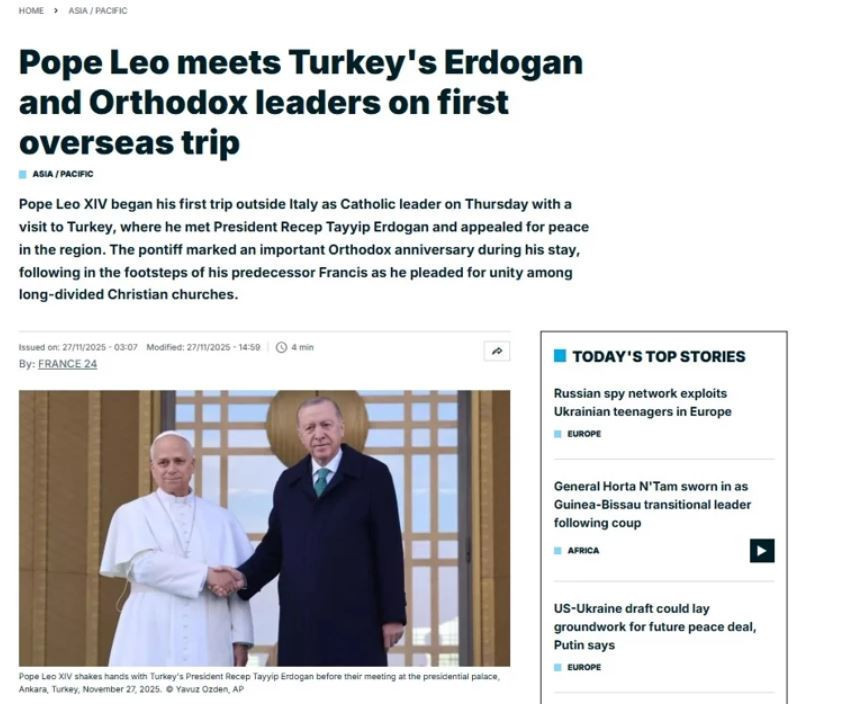 Papa'nın Türkiye ziyareti dünya manşetlerinde! Türkiye mesajına dikkat çekildi: Ziyaretin stratejik anlamı ve Türkiye'nin bölgesel gücü - Resim : 3