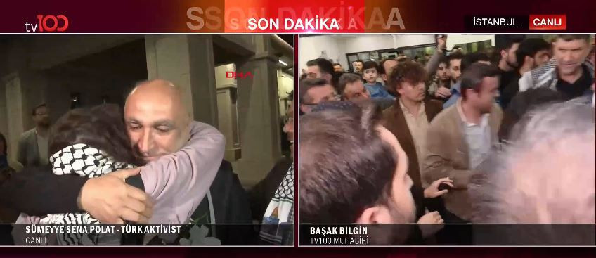 Küresel Sumud Filosu'ndaki 15 aktivist İstanbul'a indi - Resim : 5