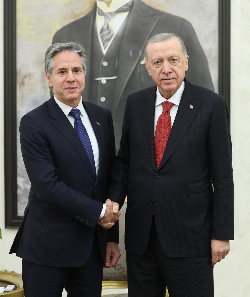Cumhurbaşkanı Erdoğan, ABD Dışişleri Bakanı Blinken’ı kabul etti - Resim : 4