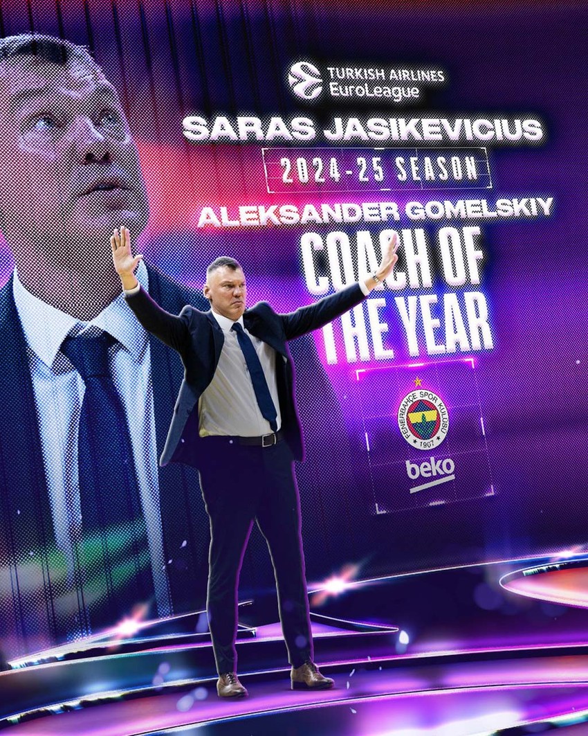 Fenerbahçe Beko başantrenörü Jasikevicius’a büyük onur! Resmen tarihe geçti - Resim : 1