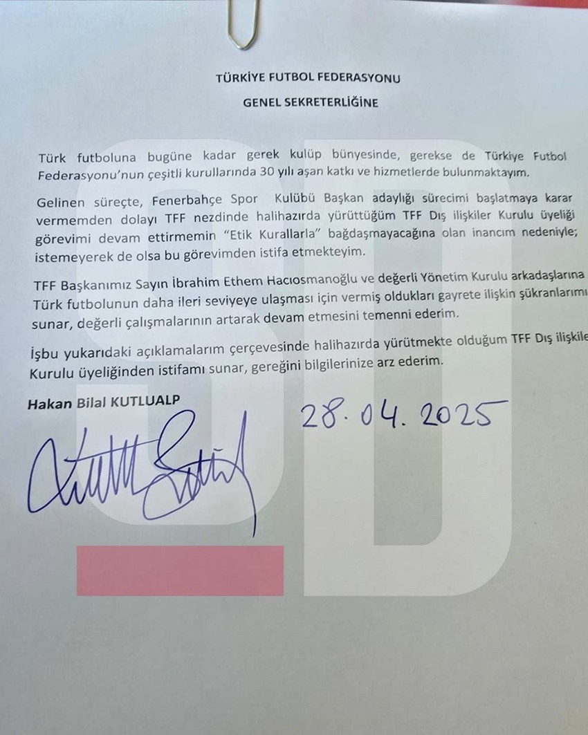 Hakan Bilal Kutlualp’ten Fenerbahçe başkan adaylığı için ilk adım! O görevinden resmen istifa etti - Resim : 3