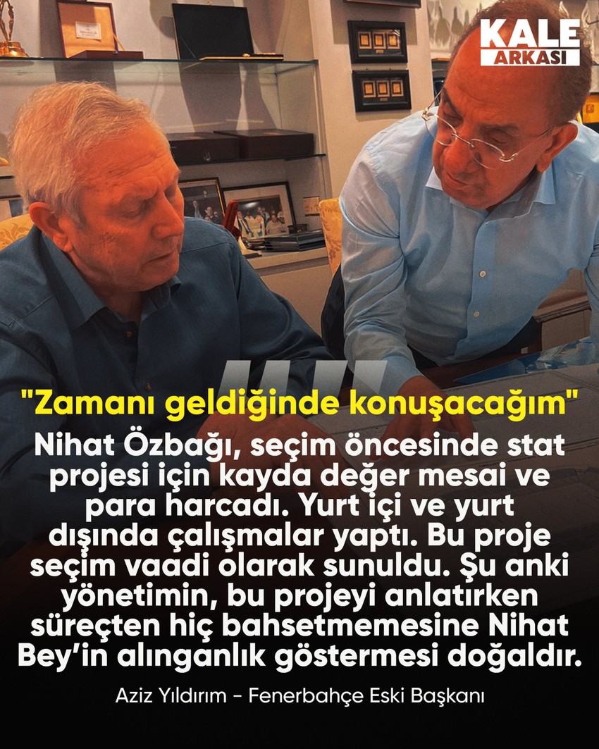 Fenerbahçe eski Başkanı Aziz Yıldırım suskunluğunu bozdu! Stat projesi için tv100’e özel açıklamalar - Resim : 4