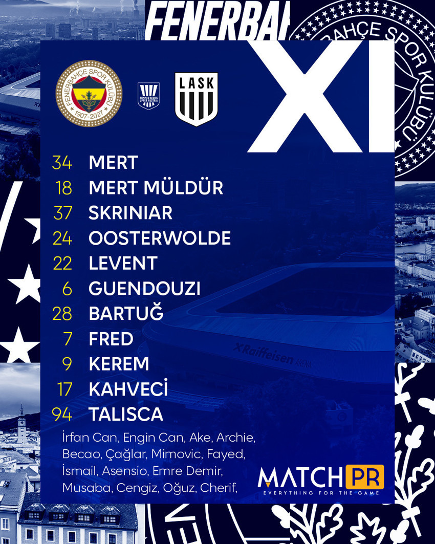Futbol şöleni tv100’de devam ediyor! Fenerbahçe, LASK Linz ile karşılaşıyor! Tek gol var - Resim : 1