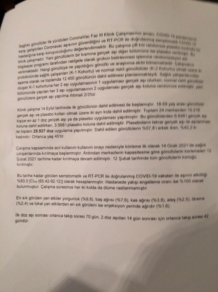 Çin aşısının etkinlik oranı açıklandı! İşte merakla beklenen o oran! - Resim : 1