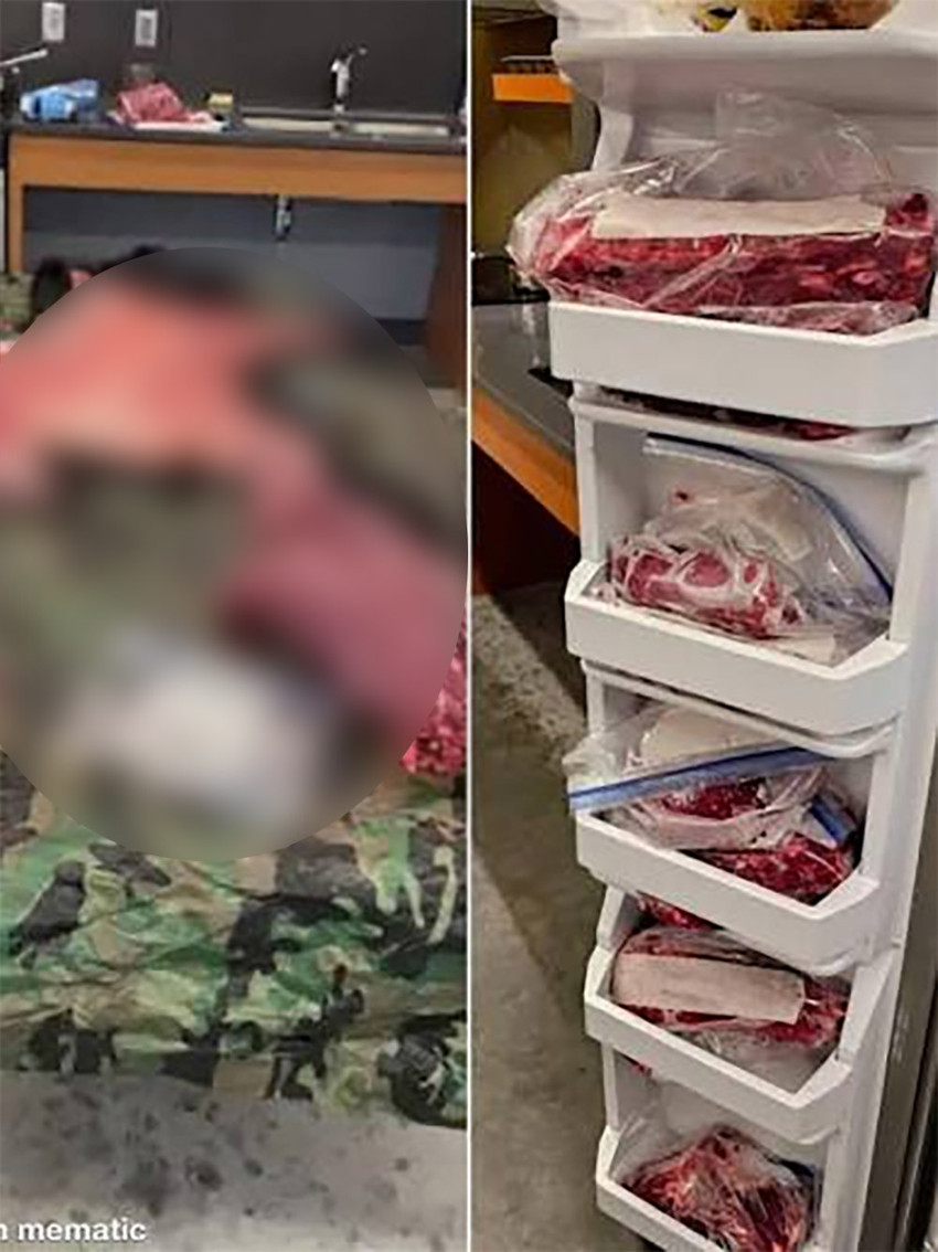ABD'de yurt mutfağında akılalmaz manzara! 2 öğrenci avladığı 90 kiloluk ayıyı parçaladı! - Resim : 2