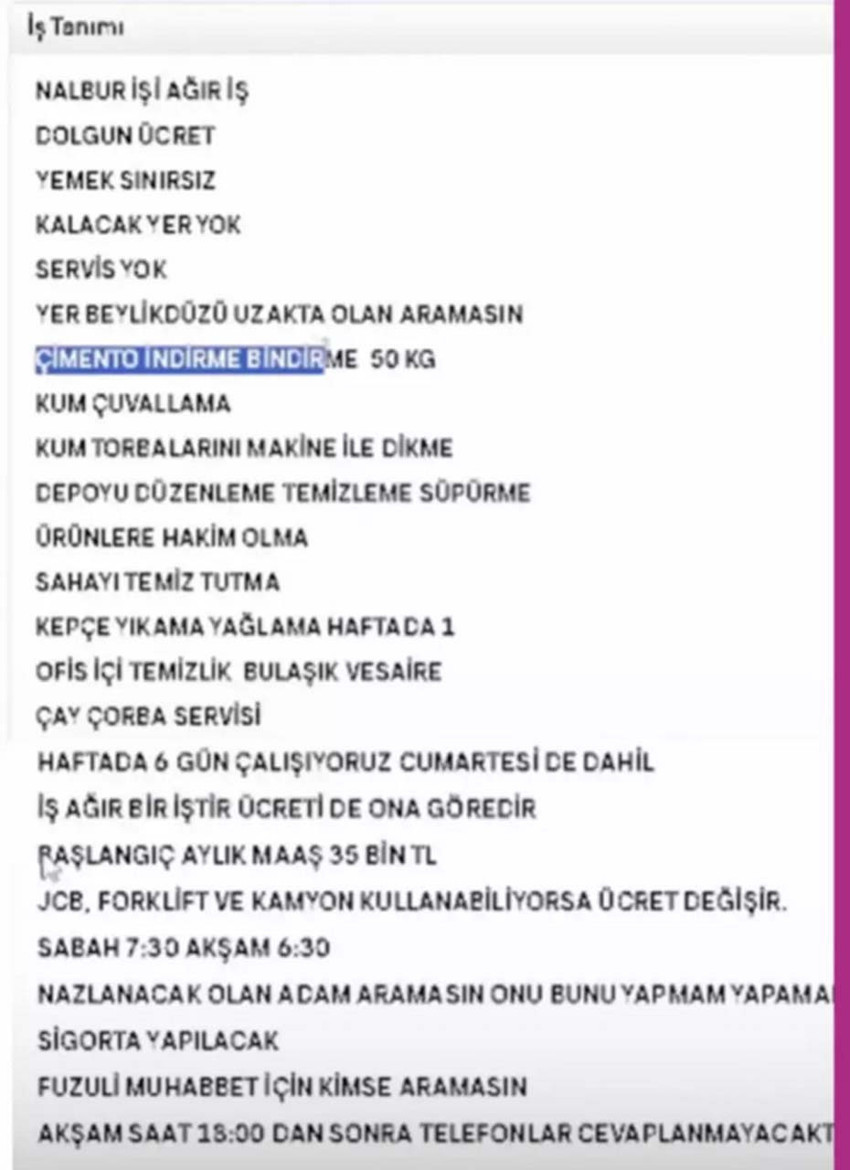 İstanbul'da şaşkına çeviren iş ilanı! 35 bin lira maaşla her şeyin yapılmasını istedi: “Nazlanacak adam aramasın” - Resim : 2